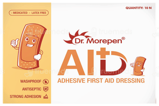 Dr Morepen Aid Adhesive First Aid Dressing Bandages 10