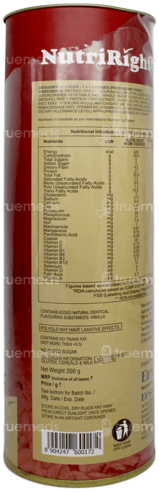 Nutriright Mom No Added Sugar Cookies 200gm