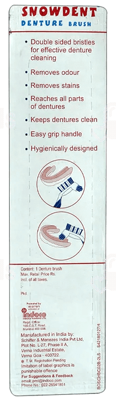 Snowdent Denture Brush 1