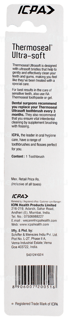 Thermoseal Ultra Soft Toothbrush 1 Thermoseal Ultra Soft Toothbrush 1