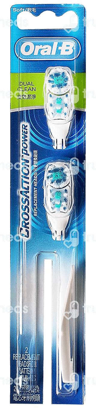 Oral B Cross Action Power Replacement Heads Soft Toothbrush 2