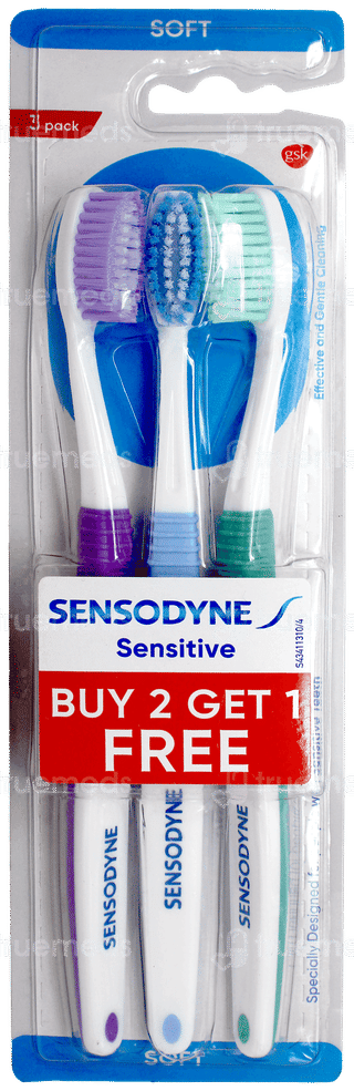 Sensodyne Sensitive Soft Toothbrush Buy 2 Get 1 Free