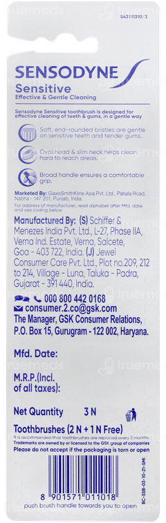 Sensodyne Sensitive Toothbrush Buy 2 Get 1 Free