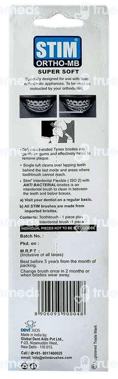 Stim Ortho Mb Super Soft Toothbrush 1