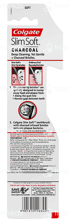 Colgate Slim Soft Charcoal Toothbrush 1