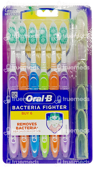 Oral B Cavity Defense Bacteria Fighter Soft Toothbrush 6