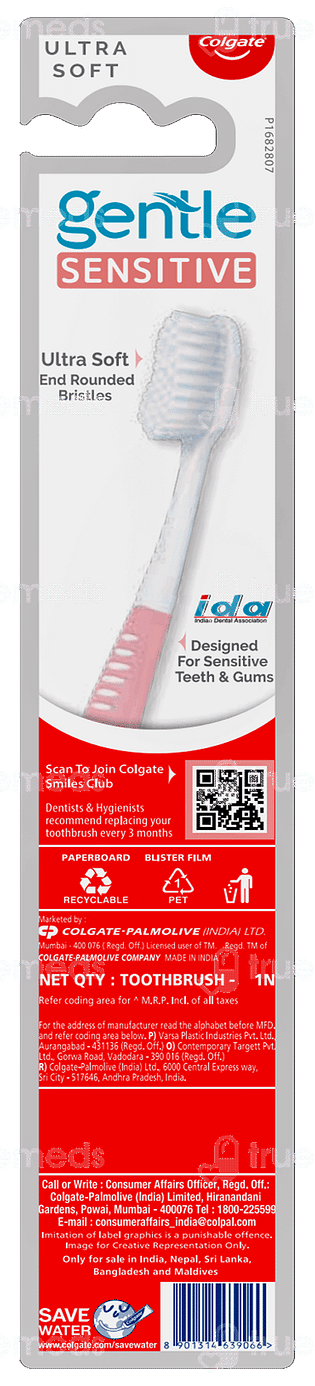 Colgate Gentle Sensitive Ultrasoft Toothbrush 1