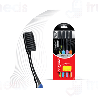 Colgate Slim Soft Charcoal Toothbrush Buy 2 Get 2 Free
