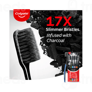 Colgate Slim Soft Charcoal Toothbrush Buy 2 Get 2 Free