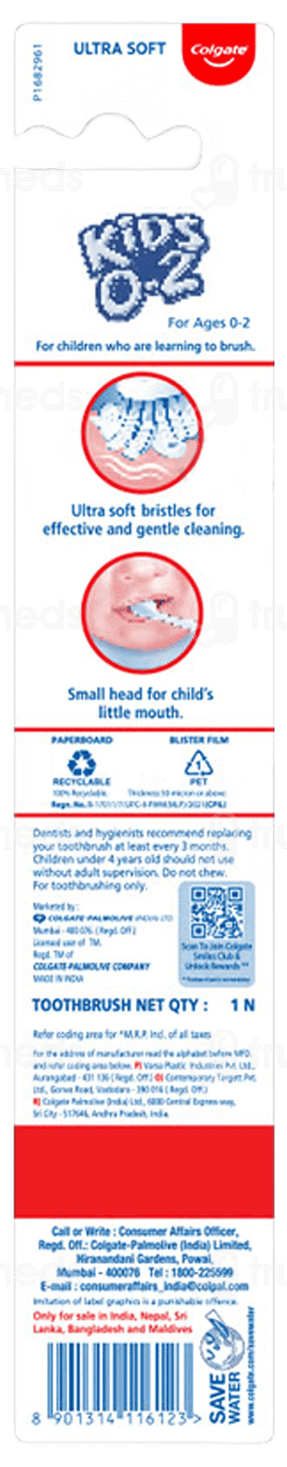 Colgate Kids Ultra Soft For 0 To 2 Years Toothbrush 1