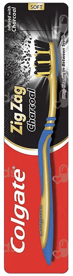 Colgate Zig Zag Charcoal Soft Toothbrush 1 Colgate Zig Zag Charcoal Soft Toothbrush 1