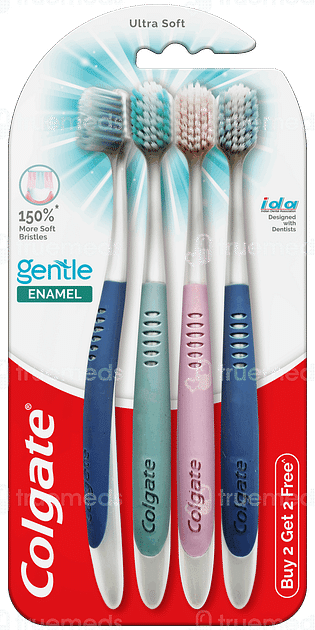 Colgate Gentle Enamel Ultra Soft Buy 2 Get 2 Free Pack Of 4 Toothbrush