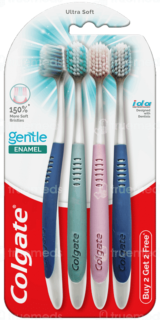 Colgate Gentle Enamel Ultra Soft Buy 2 Get 2 Free Pack Of 4 Toothbrush