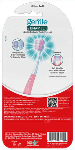 Colgate Gentle Enamel Ultra Soft Toothbrush Buy 2 Get 2 Free