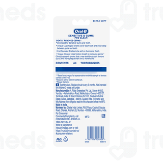 Oral B Sensitive & Gums Pro Clean Extra Soft Pack Of 4 Toothbrushes