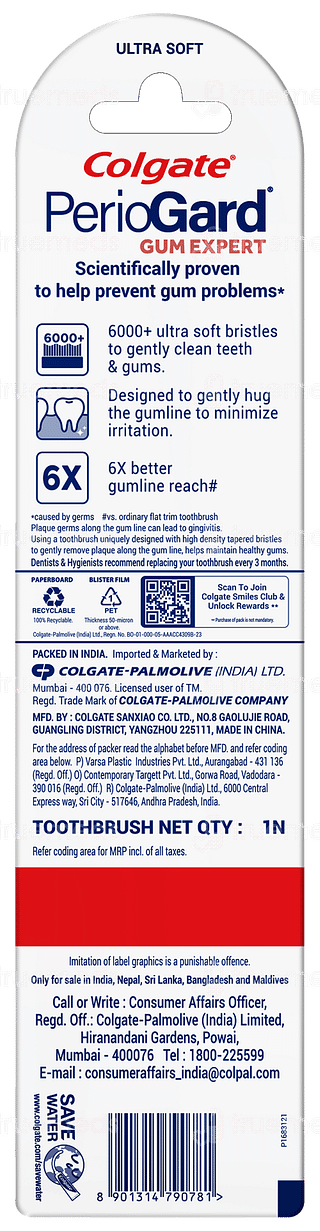 Colgate Periogard Gum Expert Ultra Soft Toothbrush 1