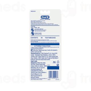 Oral B Cavity Defence With Charcoal Extract Medium Toothbrush 4