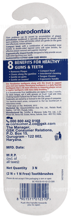 Parodontax Expert Gum Care Soft Toothbrush Buy 2 Get 1 Free