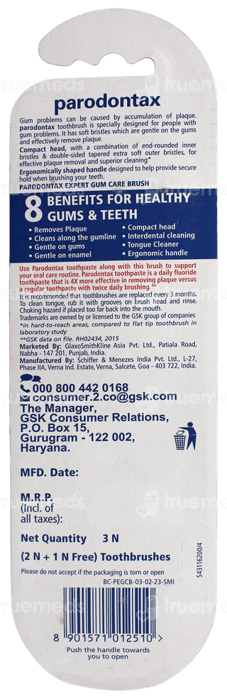 Parodontax Expert Gum Care Soft Toothbrush Buy 2 Get 1 Free
