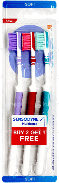 Sensodyne Multicare New Soft Toothbrush Buy 2 Get 1 Free