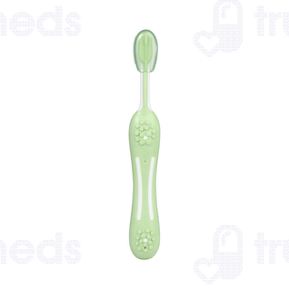 Chicco For Milk Teeth 6-36 Months Extra Soft Green Kids Toothbrush 1