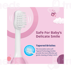 Chicco For Milk Teeth 6-36 Months Extra Soft Pink Kids Toothbrush 1
