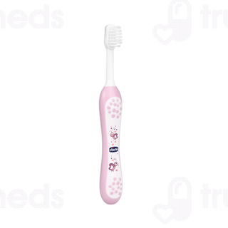 Chicco For Milk Teeth 6-36 Months Extra Soft Pink Kids Toothbrush 1