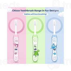 Chicco For Milk Teeth 6-36 Months Extra Soft Blue Kids Toothbrush 1