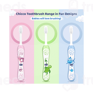 Chicco For Milk Teeth 6-36 Months Extra Soft Blue Kids Toothbrush 1
