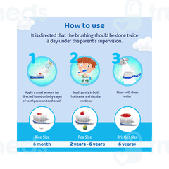 Chicco For Milk Teeth 6-36 Months Extra Soft Blue Kids Toothbrush 1
