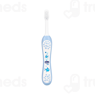 Chicco For Milk Teeth 6-36 Months Extra Soft Blue Kids Toothbrush 1