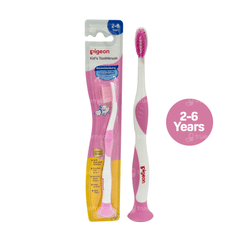 Pigeon 2-6 Years Kids Pink Toothbrush 1 Pigeon 2-6 Years Kids Pink Toothbrush 1