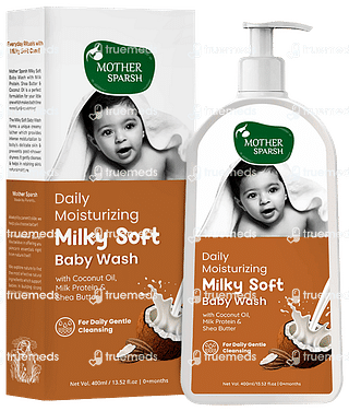 Mother Sparsh Daily Moisturizing Milky Soft Baby Wash 400ml