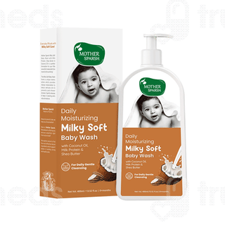 Mother Sparsh Daily Moisturizing Milky Soft Head To Toe Baby Wash 400ml