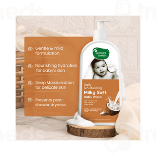 Mother Sparsh Daily Moisturizing Milky Soft Head To Toe Baby Wash 400ml