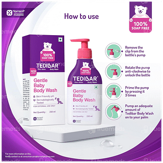 Tedibar Gentle Baby Body Wash 250ml