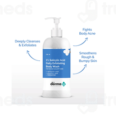 The Derma Co 1% Salicylic Acid Daily Exfloliating Body Wash 250ml