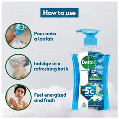 Dettol Icy Cool Pump Shower Gel 500ml