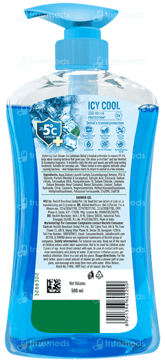 Dettol Icy Cool Pump Shower Gel 500ml