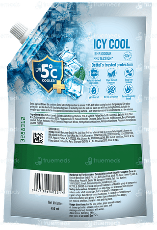 Dettol Icy Cool Refill Shower Gel 450ml