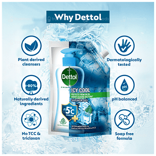 Dettol Icy Cool Refill Shower Gel 450ml