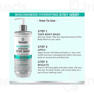 Dermora Niacinamide Hydrating Body Wash 300Ml