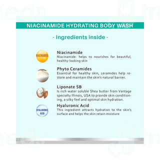 Dermora Niacinamide Hydrating Body Wash 300Ml