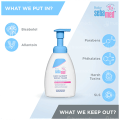 Sebamed Baby Face & Body Wash Foam 400ml