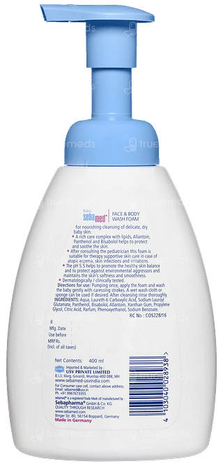 Sebamed Baby Face & Body Wash Foam 400ml