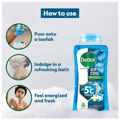 Dettol Icy Cool Bottle Shower Gel 250ml