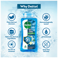 Dettol Icy Cool Bottle Shower Gel 250ml
