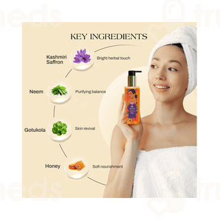 Ashpveda Radiant Kashmiri Saffron & Neem Body Wash 200ml