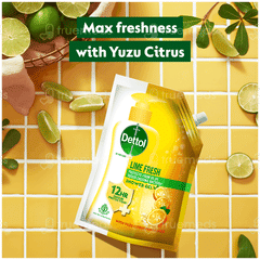 Dettol Lime Fresh 450ml Pack Of 2 Refill Shower Gel