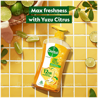 Dettol Lime Fresh 500ml Pack Of 2 Pump Shower Gel